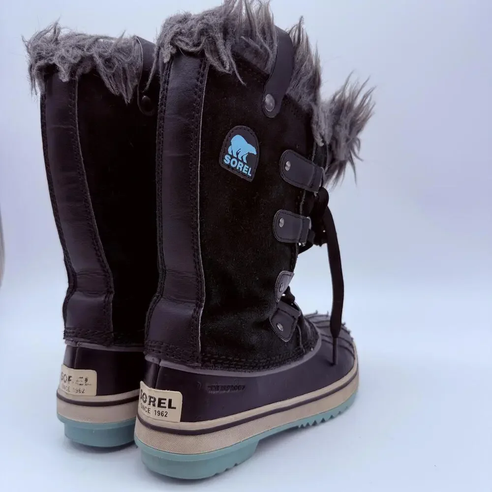 Sorel Youth Tofino Waterproof Winter Boots Black/Ice Size 1 - Picture 5 of 11